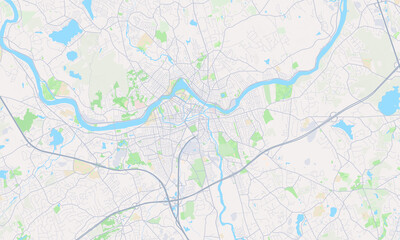 Fototapeta premium Lowell Massachusetts map