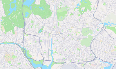 Fototapeta premium Malden Massachusetts map