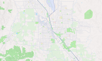 Fototapeta premium Medford Oregon map