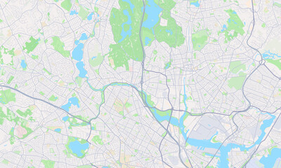 Fototapeta premium Medford Massachusetts map