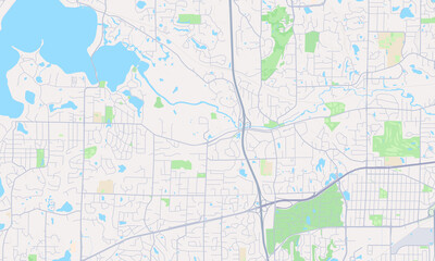 Fototapeta premium Minnetonka Minnesota map