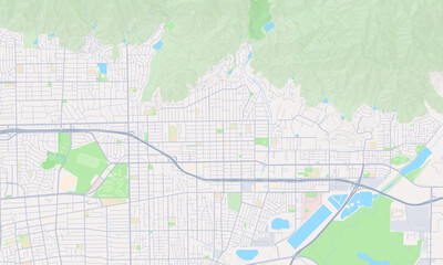 Fototapeta premium Monrovia California map
