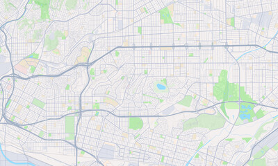 Obraz premium Monterey Park California map