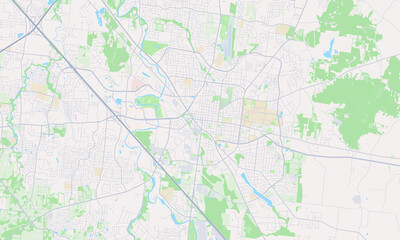 Naklejka premium Murfreesboro Tennessee map