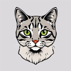 Obraz premium Cat vector design for stickers and animations