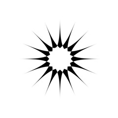 Fototapeta premium Black Custom Shape Transparent PNG Abstract Design Element