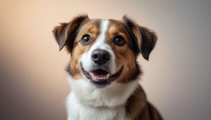 Fototapeta premium Happy dog studio portrait