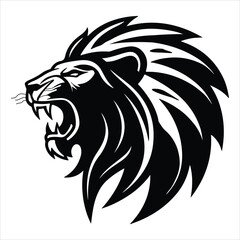 Tiger head vector logo art illustration 