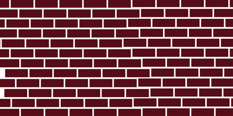 Red brick wall texture and solid bricks seamless pattern background.