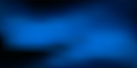 Obraz premium Abstract blue neon light waves on dark background, futuristic glowing grainy gradient texture, modern digital art design for creative projects