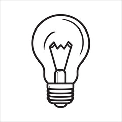 Creative idea lightbulb illustration vector 