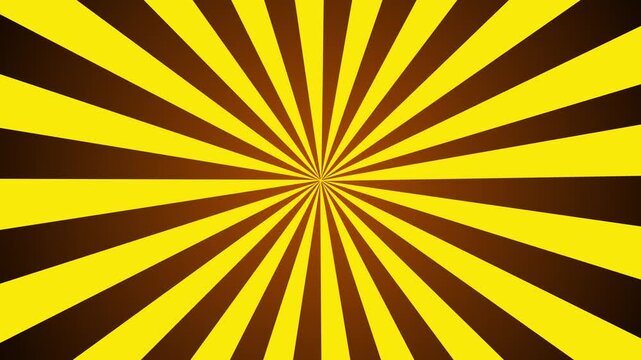 colorful sunburst motion background video in 4k. radial rising sunburst with colorful alternating pattern, striking sunburst sun light, stripe background video.