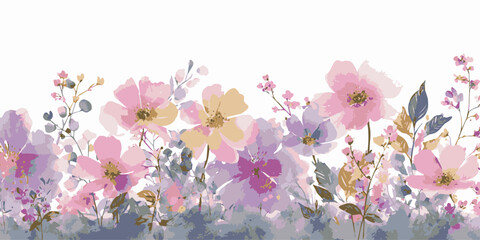 Watercolor eucalyptus branches floral illustration © DARK TRUST