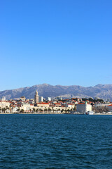 Fototapeta premium Historical city centre of Split, Croatia. Beautiful view of the promenade.