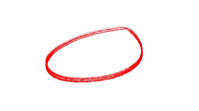 circle round animation, Circle marker with drawing effect, highlighter, design elements, ink brush
