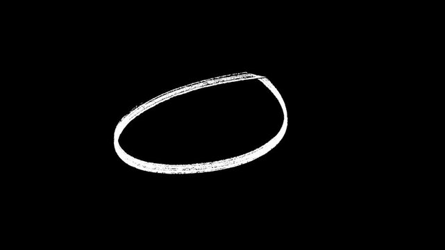 circle round animation, Circle marker with drawing effect, highlighter, design elements, ink brush