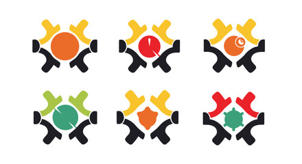 Vine Frame Line art dynamic abstract color