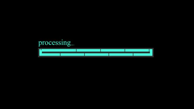 Beautiful animation circular loading on a black background.4k video