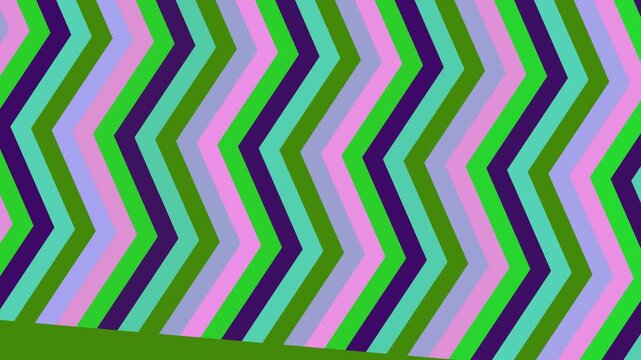 Vibrant abstract zigzag pattern creating a dynamic motion background.