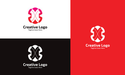 Company letter logo design with gradient colors, unique suitable symbol technology for digital brands