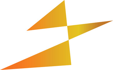 Vibrant abstract geometric design with gradient orange and yellow shapes