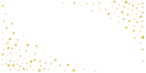 Silver stars corner vector background, sparkling Christmas confetti falling. magic shining flying stars glitter backdrop, sparkle border © Good Goods