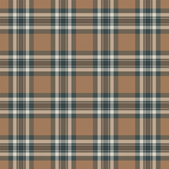Manufacture textile pattern seamless, halftone check vector fabric. Blank plaid background texture tartan in pastel and grey colors.