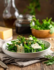 Rucolasalat mit Parmesan