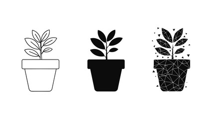 Obraz premium Plant Growth Stages Icons