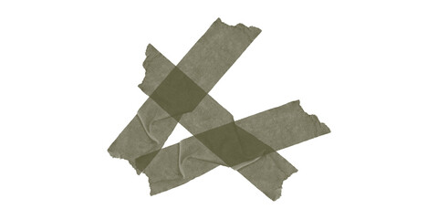 A close-up view of crisscrossed tape on a black background