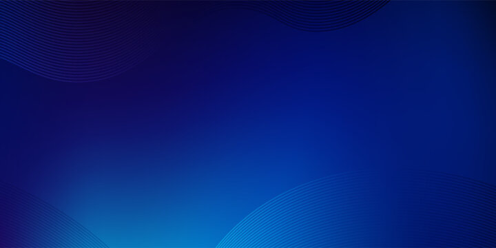 Blurred blue gradient art background design with concave lines on the edges very abstract blue 4K.