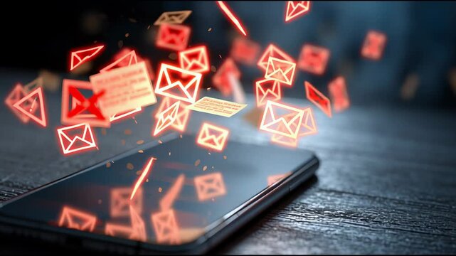 Fake Email and SMS Alerts Threaten Users With Scams and Phishing Risks in Urban Settings, Especially at Night