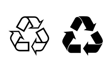 Obraz premium recycle symbol icon, reuse, recycling 