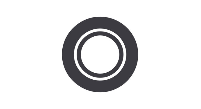 Black Rubber Gasket or Seal Ring.