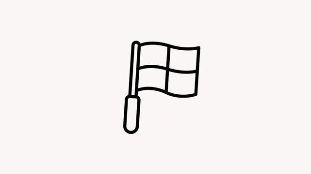 Offside Flag Animation Icon