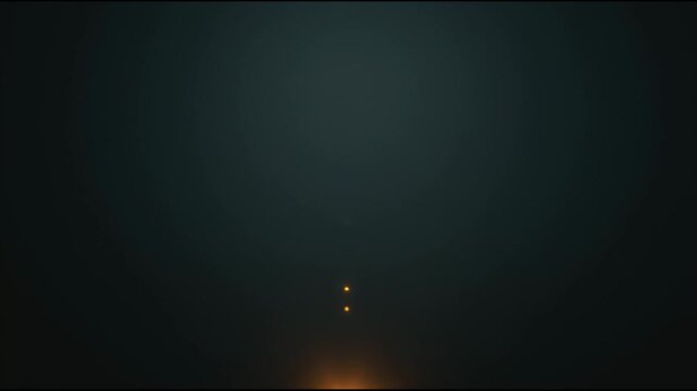 Glowing Cursor Icon Appears on Screen, Hovering Mid-Air While a Hand Interacts With It in a Dark Background Setting