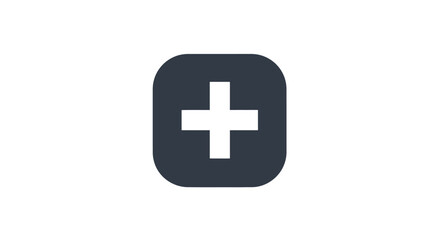 Obraz premium Plus sign on dark background.