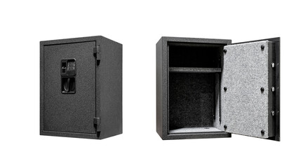 Obraz premium Closed And Open Steel Security Vault