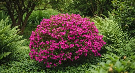 Vibrant pink flowers celebrating mother's day with love and beauty in a lush garden