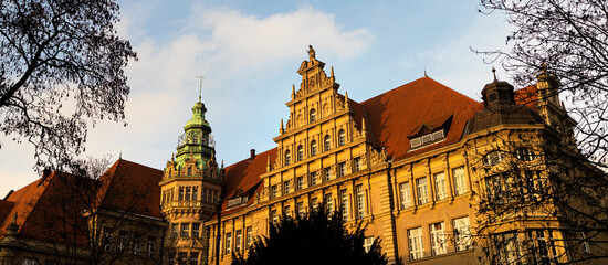 Fototapeta premium a beautiful building in pankow berlin