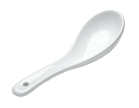 ceramic spoon isolated on white background
