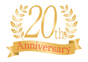 輝く月桂樹の20周年アイコン