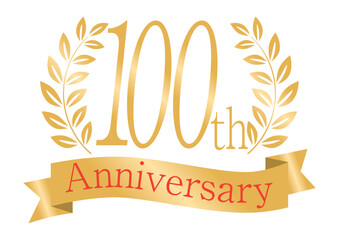 輝く月桂樹の100周年アイコン