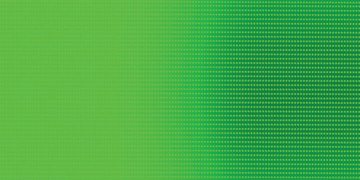 Halftone gradient. Abstract gradient background with green dots. Halftone waves. Vector illustration.