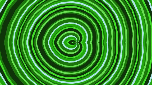 Green swirling spiral pattern
