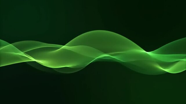 abstract green smoke