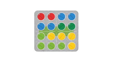 Colorful Round Peg Board.