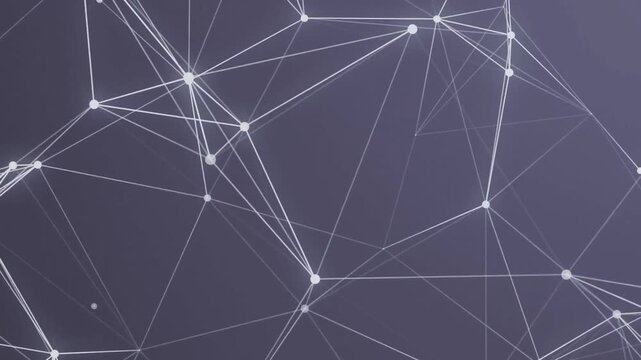 Abstract minimal plexus background with thin grey lines and white connecting dots.