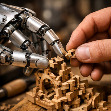 la main humaine et la pr&eacute;cision robotique