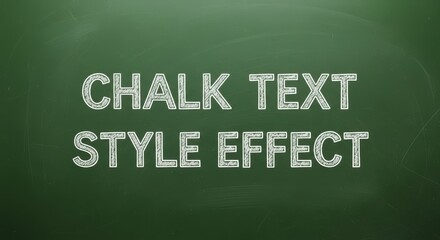 Obraz premium Chalk text style effect on a green blackboard